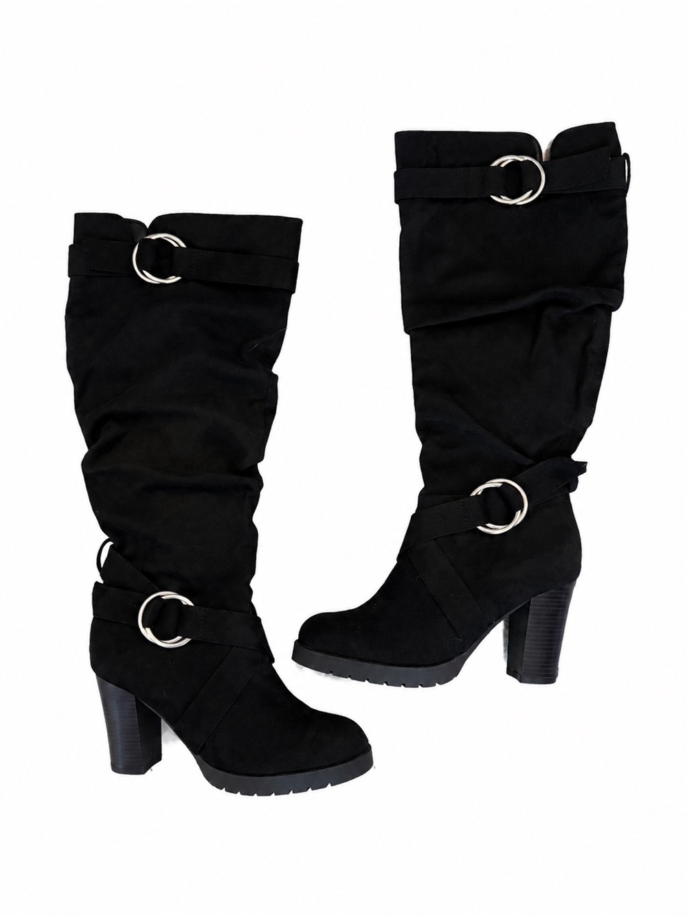 Black Knee High Boots